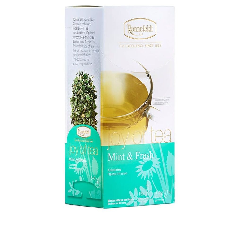 

Joy of Tea Mint & Fresh Herbal Tea 15 чайных пакетиков (кадди) 21 г: 5 шт. в упаковке Ronnefeldt