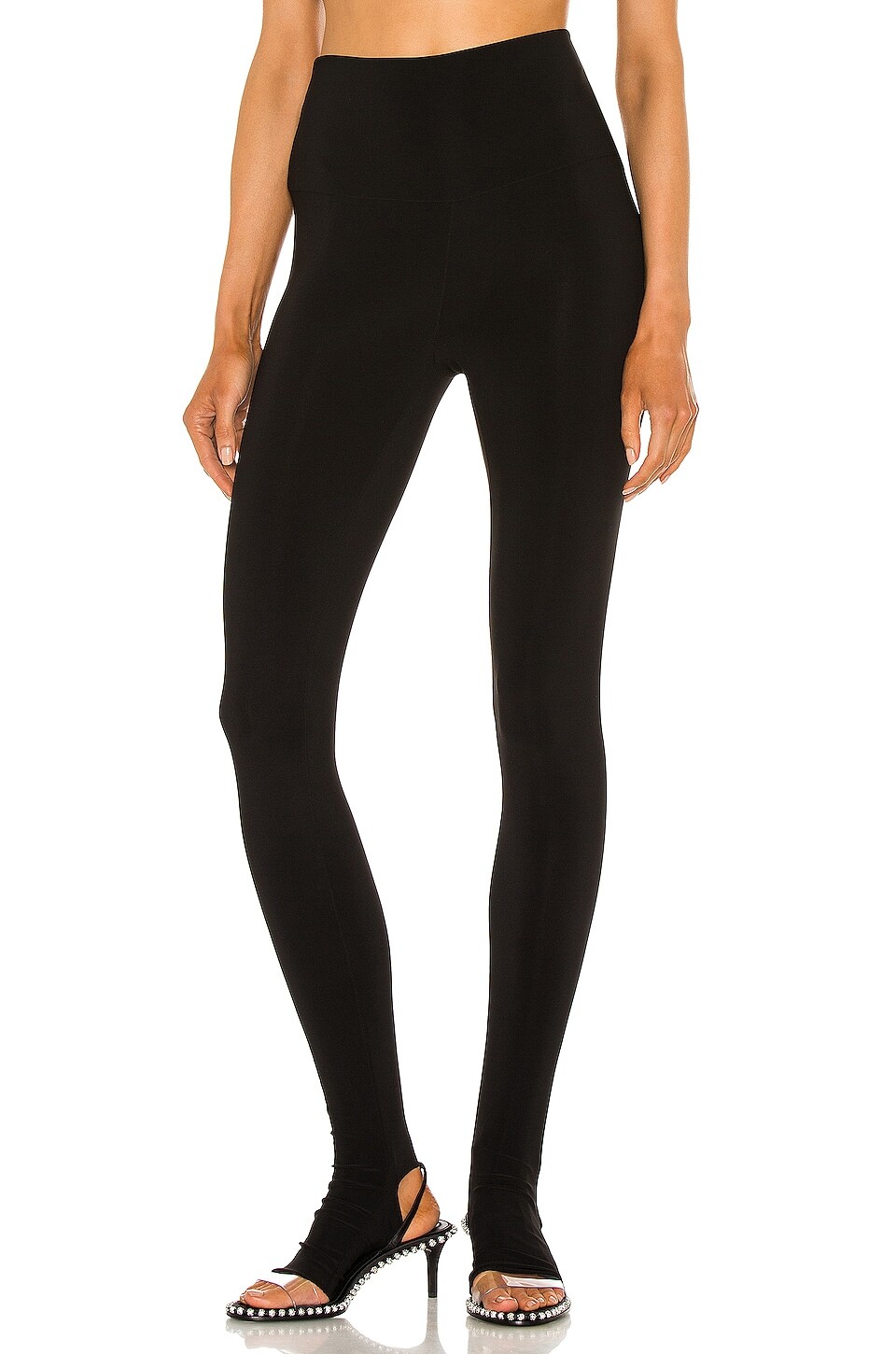

Леггинсы Norma Kamali Legging With Footie, черный