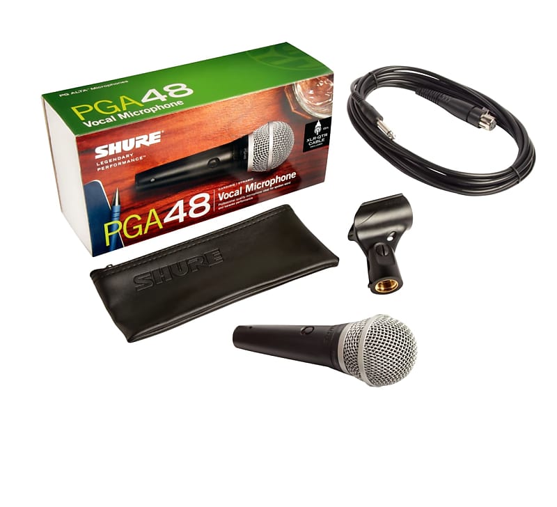 Динамический вокальный микрофон Shure PGA48-QTR вокальный микрофон shure pga48 qtr e