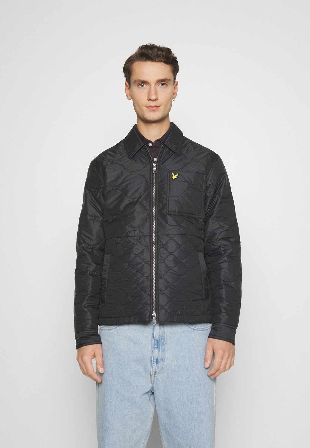 

Рубашка Entretiempo Lyle & Scott СТЕГАНАЯ ВЕРСИЯ, цвет black ice