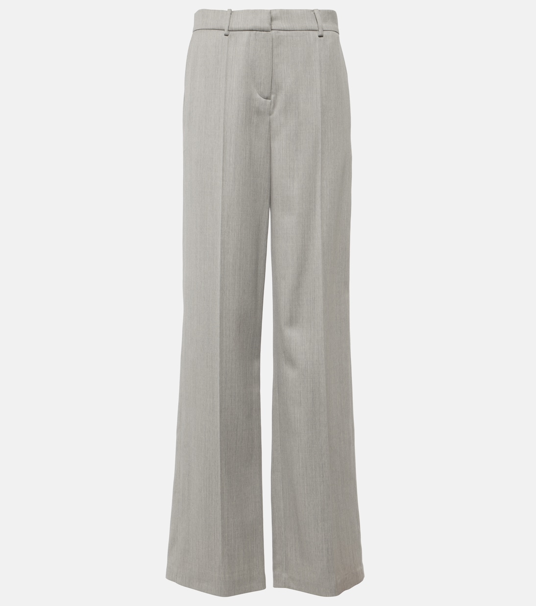 Прямые брюки из шерсти со средней посадкой Magda Butrym, серый
