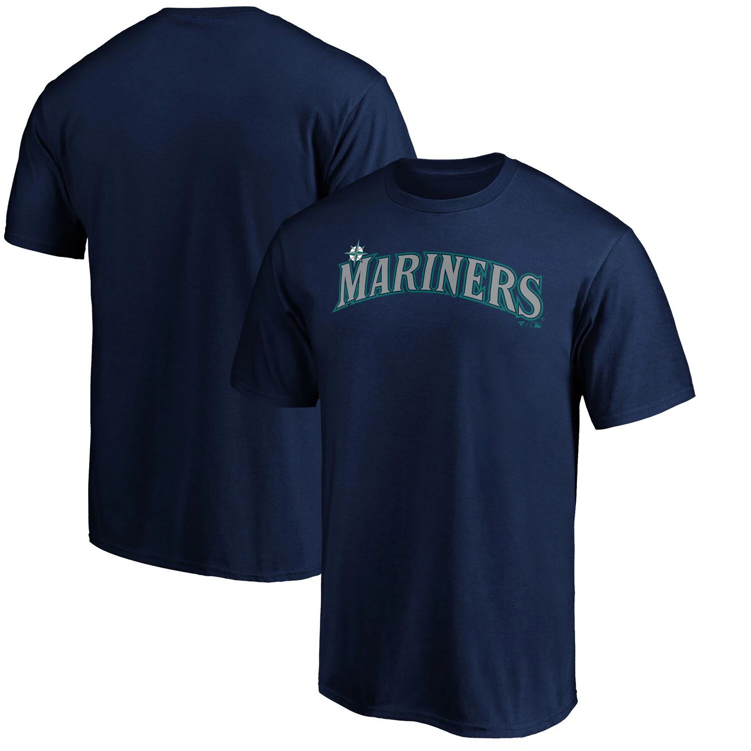 Мужская темно-синяя футболка с официальной надписью Seattle Mariners Fanatics