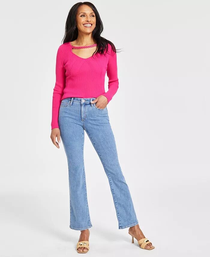 

Женские джинсы Bootcut со средней посадкой I.N.C. International Concepts, синий