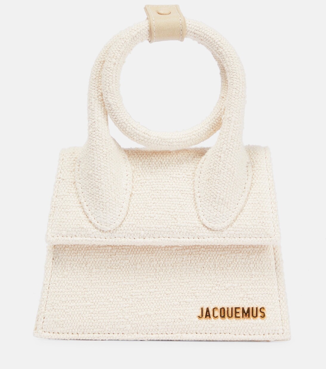 

Холщовая сумка-тоут Le Chiquito Noeud Jacquemus, белый