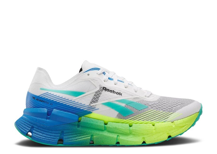 

Кроссовки Reebok FloatZig X1, цвет White Digital Lime Blue