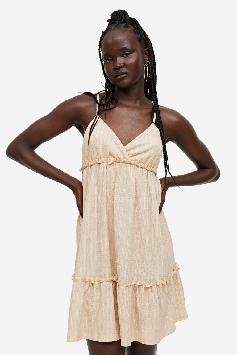 

Платье из крепа с рюшами H&M