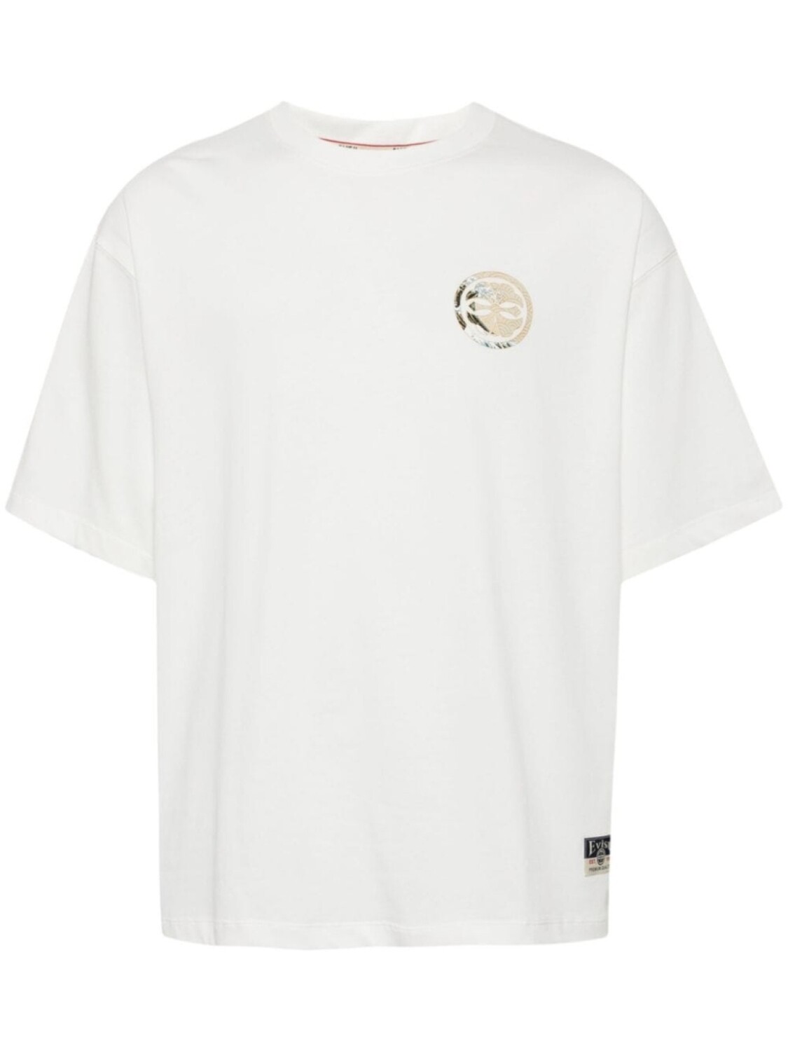 

EVISU футболка из хлопка с принтом Great Wave Daicock, белый