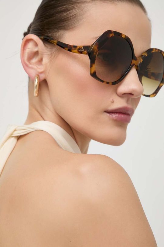цена Солнечные очки Vivienne Westwood, коричневый