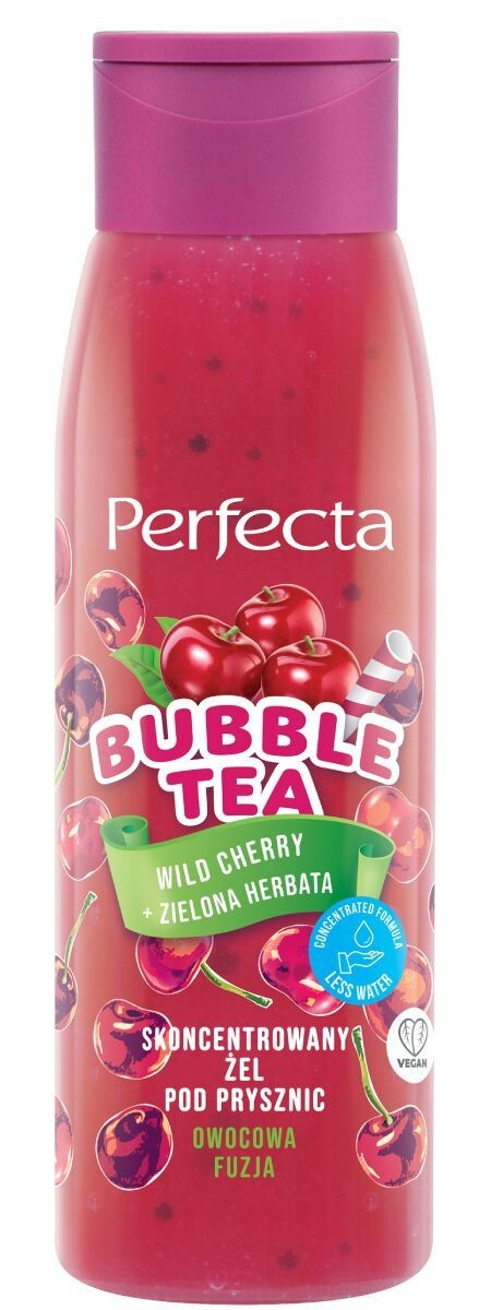 Гель для душа Perfecta Bubble Tea Wild Cherry, 400 мл вишня игрицкая prunus cerasus 1 шт