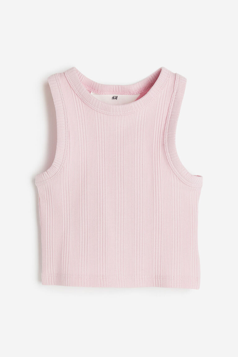 

Топ жилета в рубчик H&M, розовый
