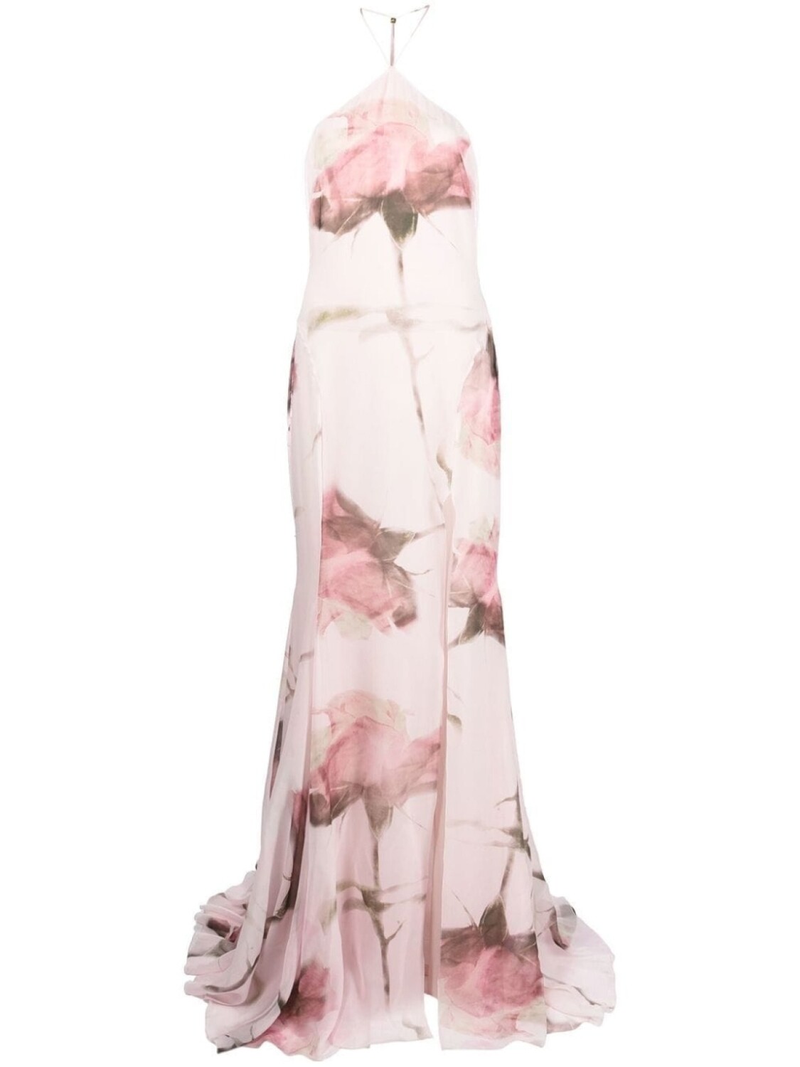 

Blumarine платье с вырезом халтер и цветочным принтом, розовый