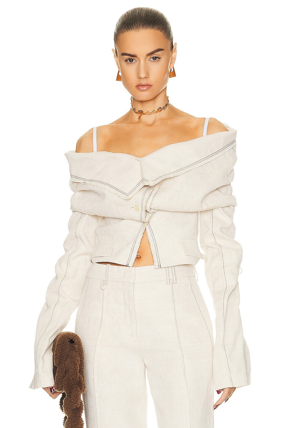 

Жилет Jacquemus Lae Camargue, цвет Light Beige