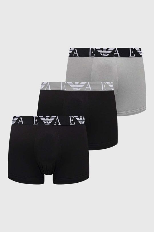 3 упаковки боксеров Emporio Armani Underwear, серый