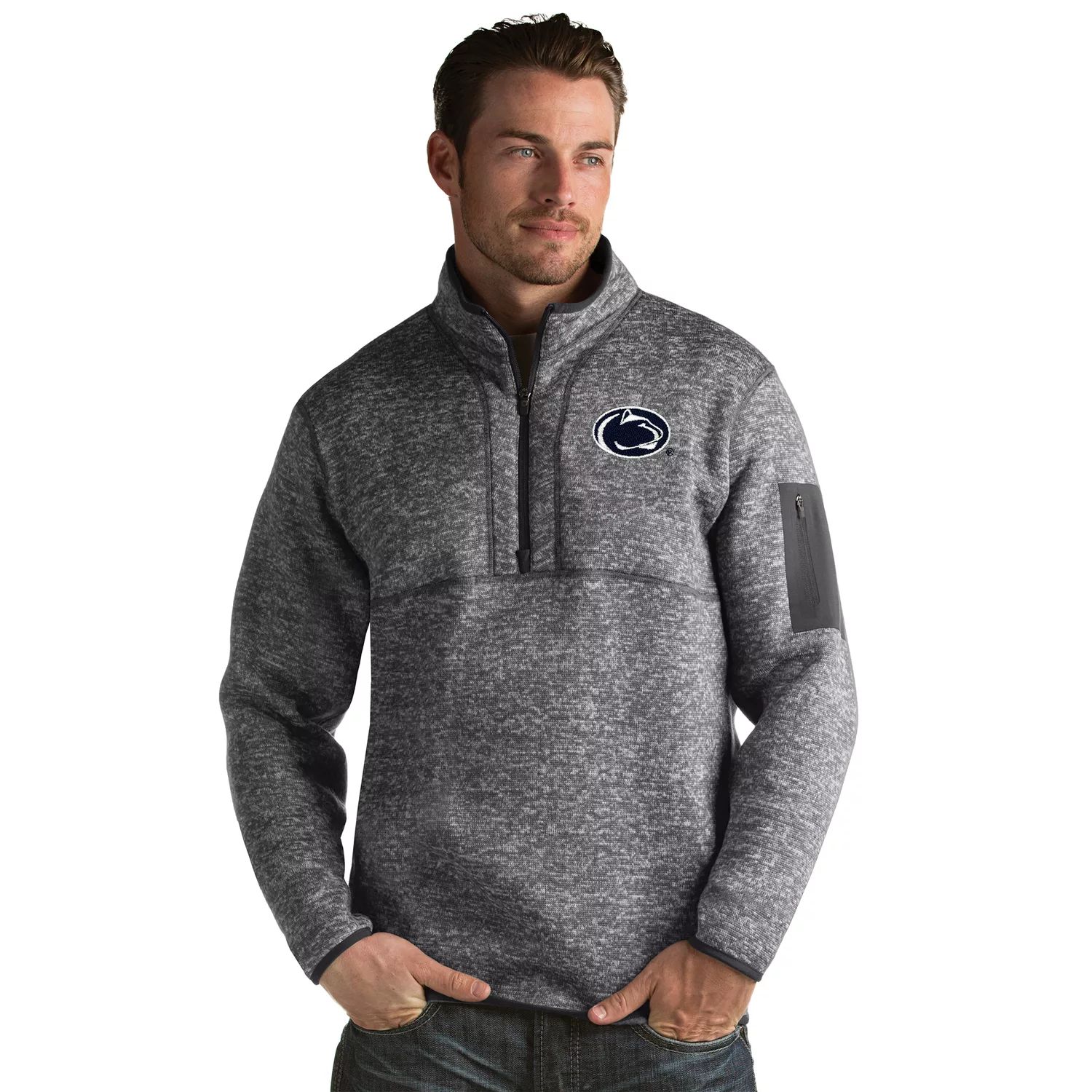Мужской пуловер Penn State Nittany Lions Fortune Antigua цена и фото