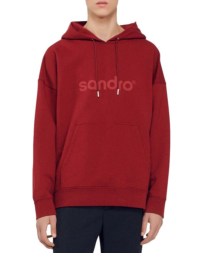 

Худи с ретро-графикой Sandro, Красный