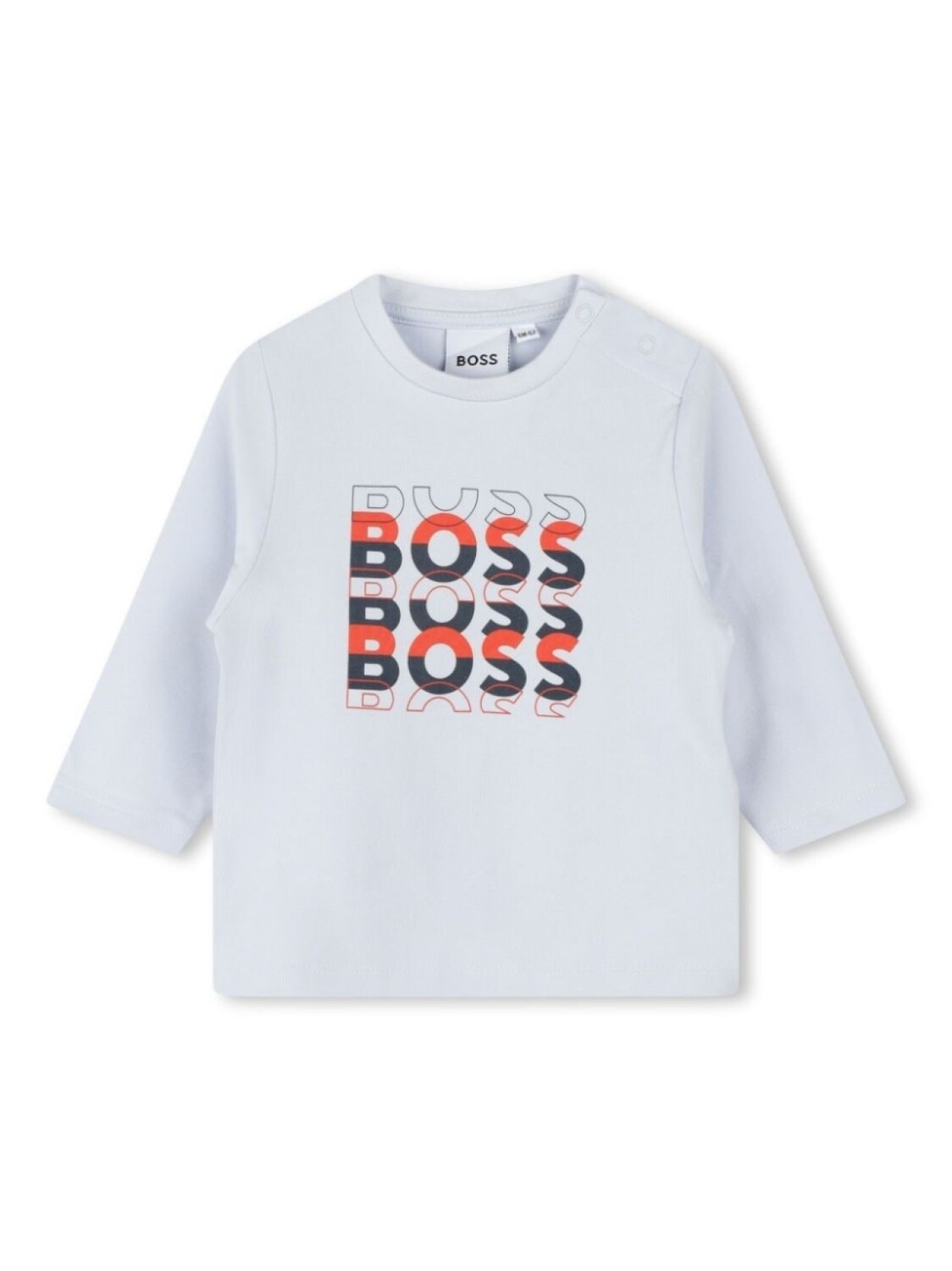 

BOSS Kidswear футболка с длинными рукавами и логотипом, синий