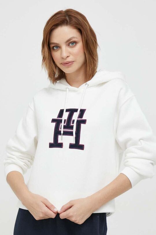 Фуфайка Tommy Hilfiger, белый фуфайка tommy hilfiger розовый