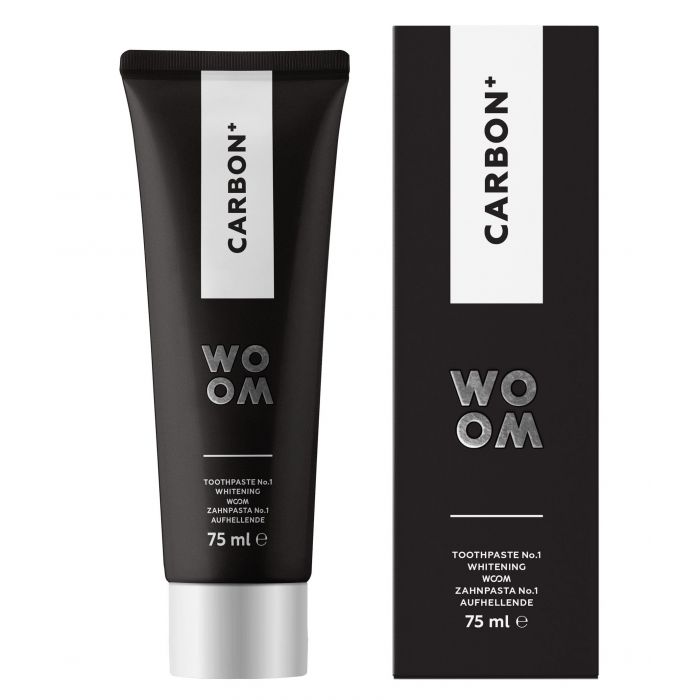 Набор косметики Carbón+ Pasta de Dientes Woom, 75 ml отбеливающая зубная паста с активированным углем 100 г
