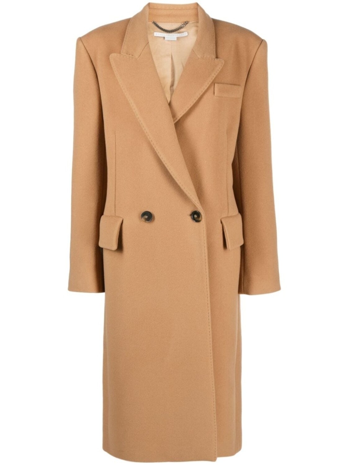 

Stella McCartney двубортное шерстяное пальто, серый