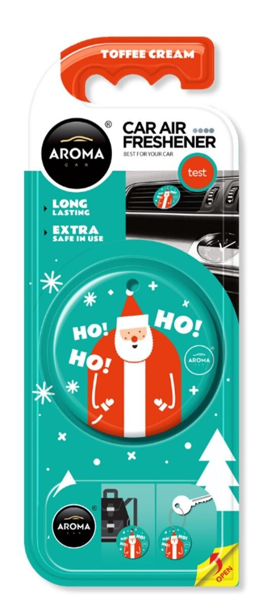 

Ароматическая подвеска в машину Aroma Home Aroma Car Circle Polimer Toffee Cream , 1 шт