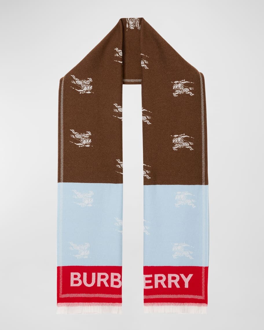 

Мужской шерстяной футбольный шарф с логотипом EKD Burberry