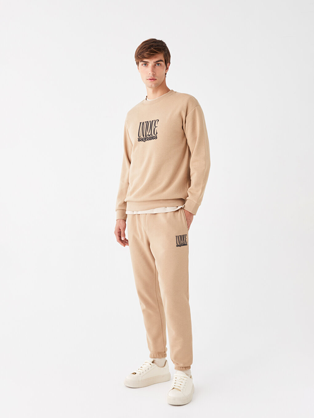 

Мужские спортивные штаны для бега стандартного кроя LCW Casual, бежевый