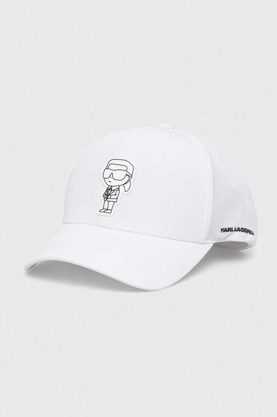 

Бейсбольная кепка Карла Лагерфельда Karl Lagerfeld, белый