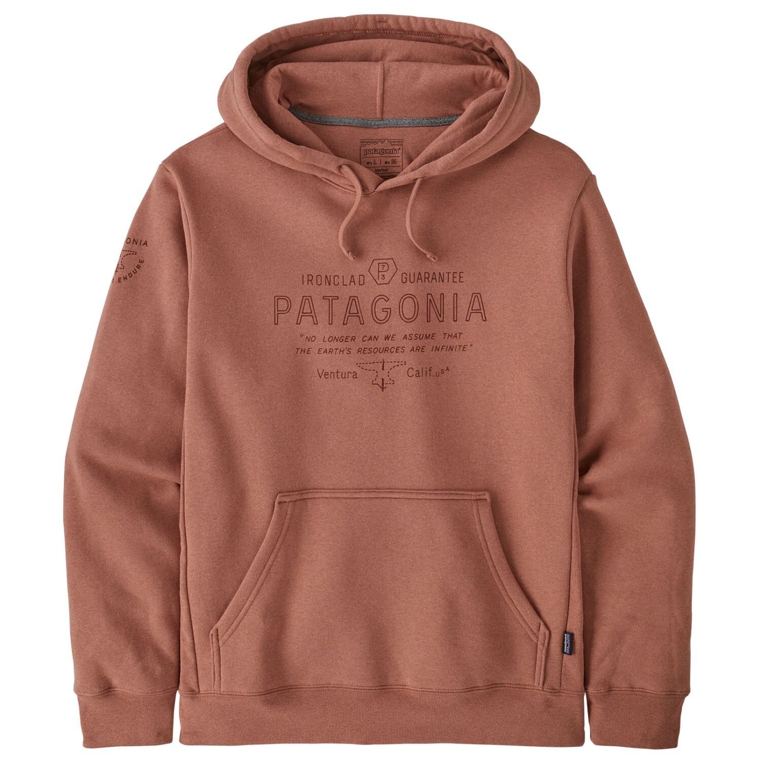 

Толстовка с капюшоном Patagonia Forge Mark Uprisal Hoody, цвет Sienna Clay