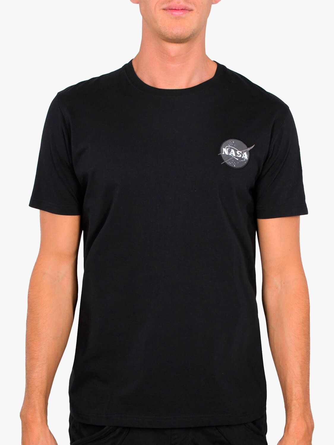 

Хлопковая футболка из джерси Alpha Industries X NASA Space Shuttle, черная, Черный