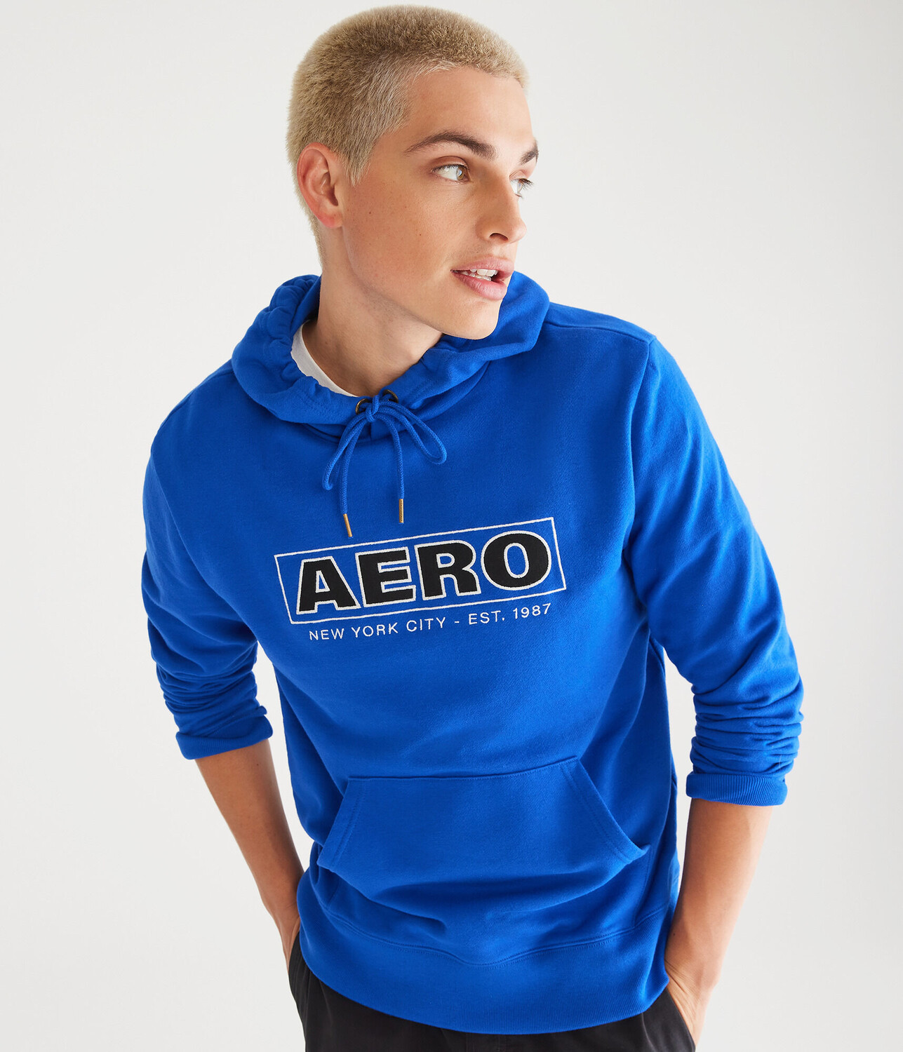 

Пуловер с капюшоном и логотипом Aero Box Heritage Aeropostale, синий