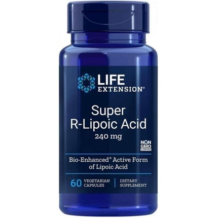 R-альфа-липоевая кислота (На-Рала) 60 капсул, Life Extension