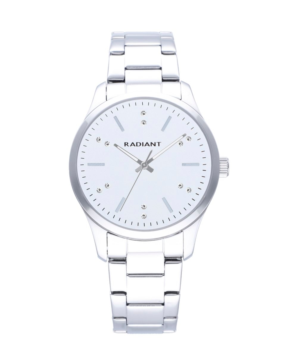 Saona RA616201 стальные женские часы с серебристо-серым ремешком Radiant, серебро