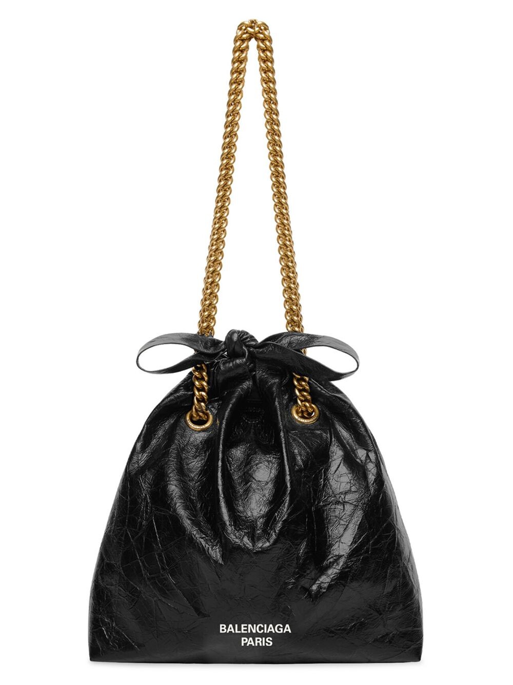 

Маленькая большая сумка Crush Balenciaga, черный