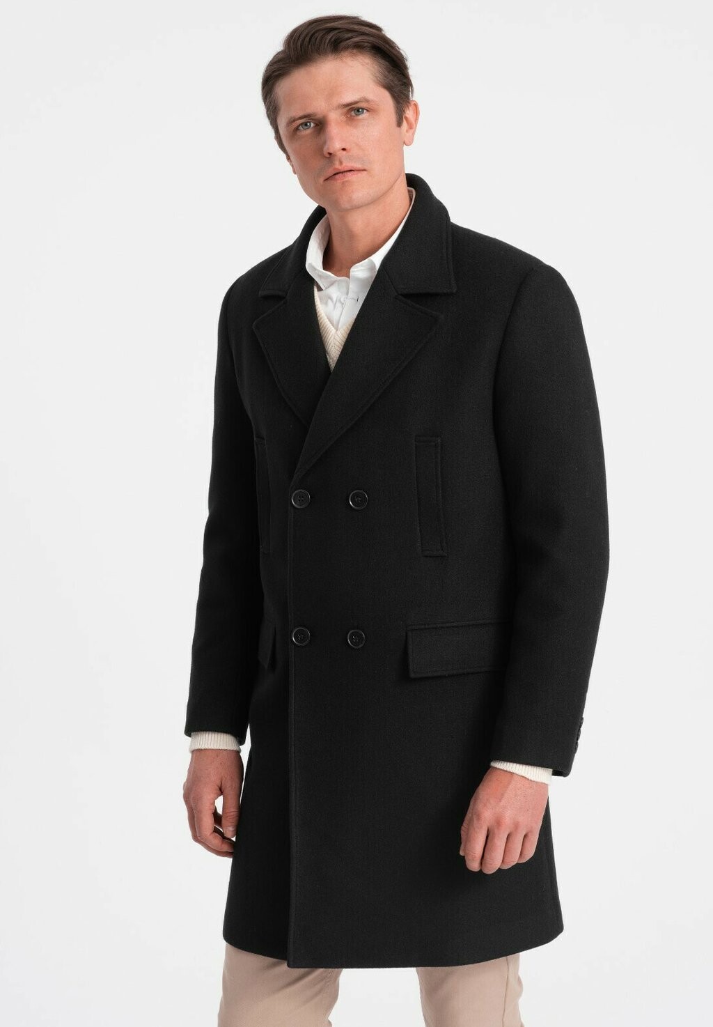 

Короткое пальто Ombre, цвет black