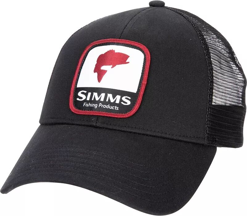 

Мужская кепка дальнобойщика Simms с нашивкой Bass, черный