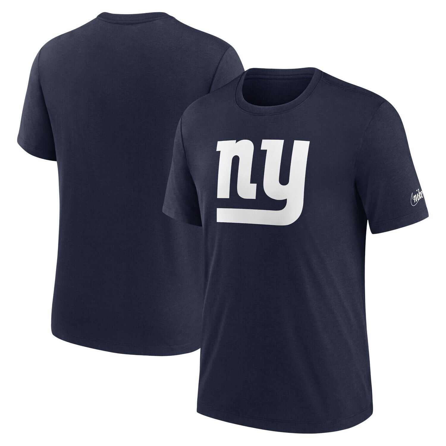 

Мужская темно-синяя футболка с логотипом New York Giants Rewind Tri-Blend Nike, Синий