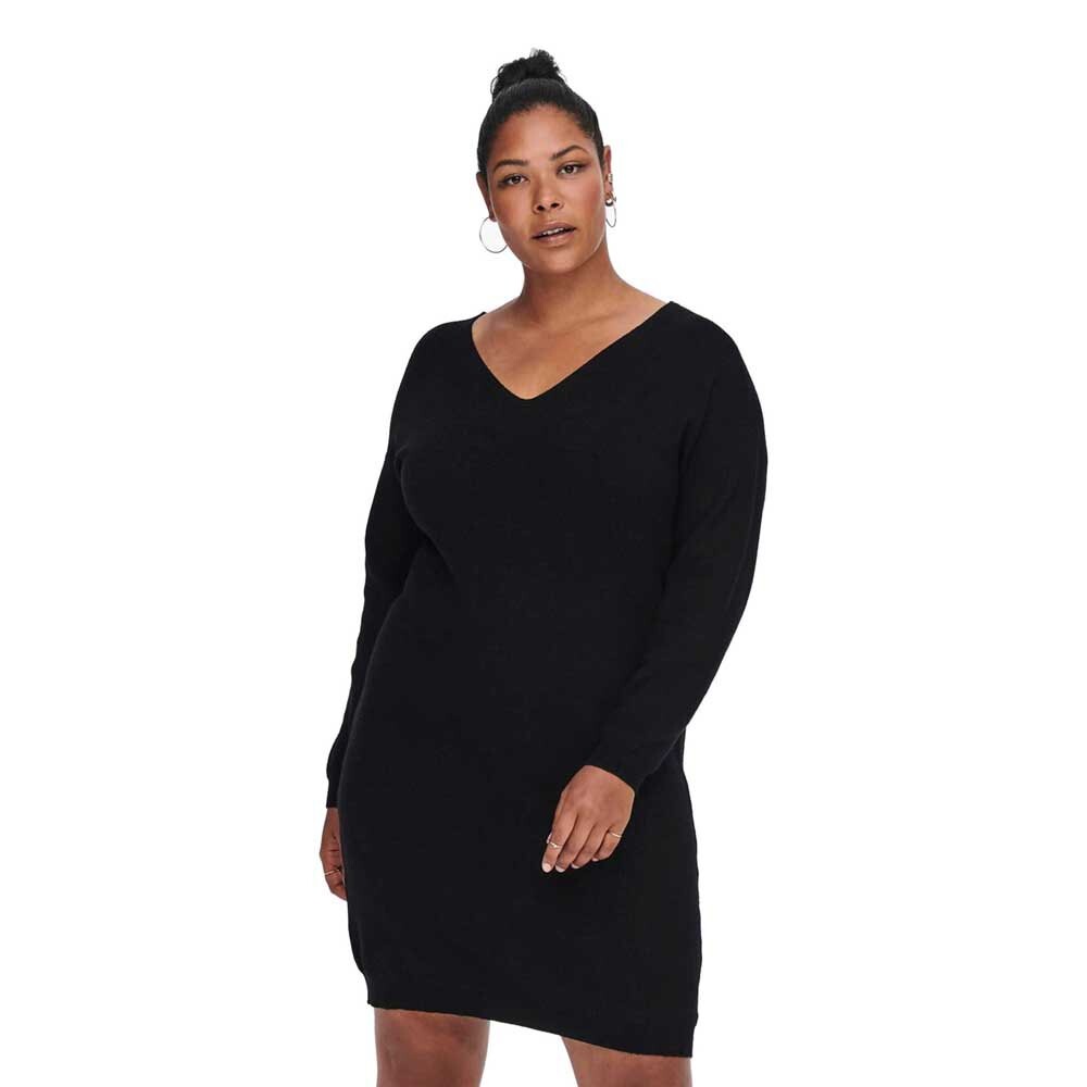 

Платье с длинным рукавом Only Carmakoma Esly V Neck, черный