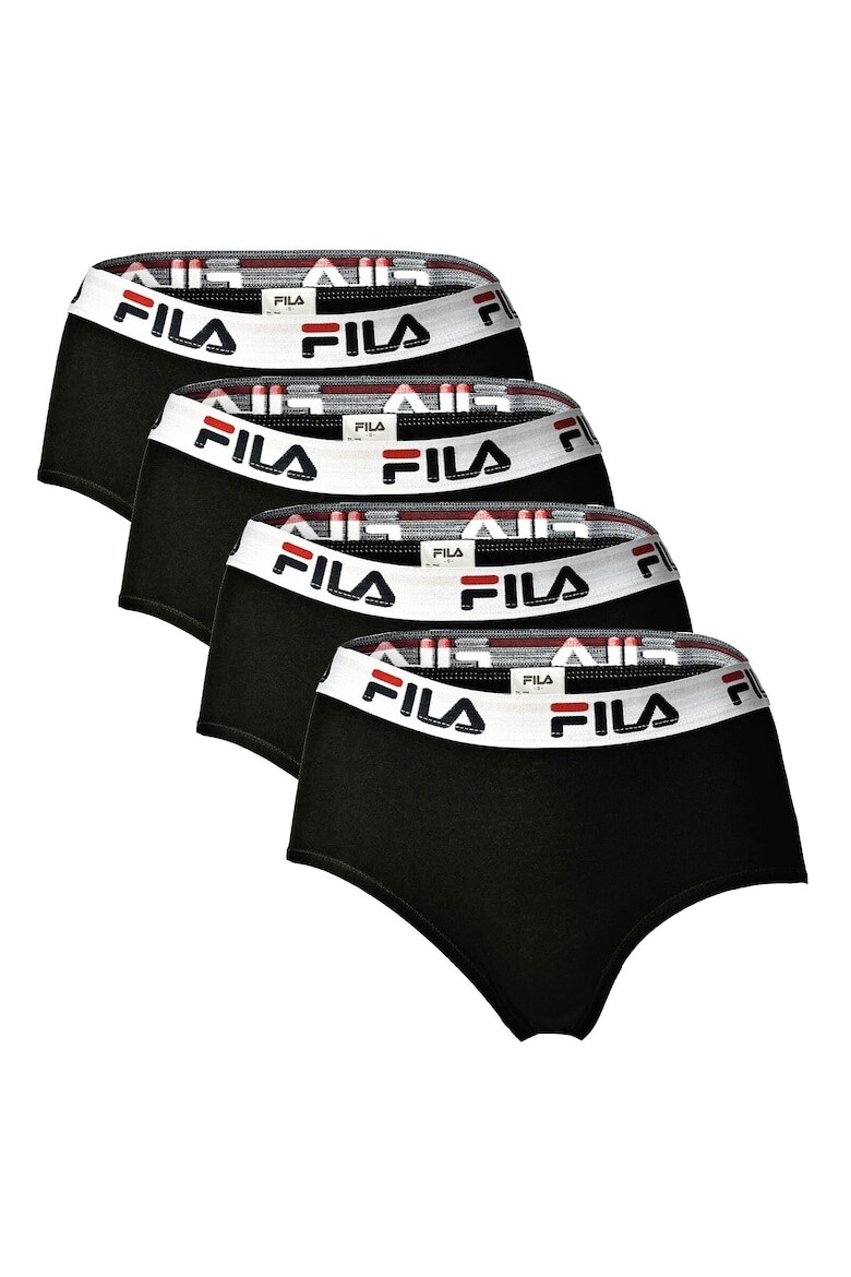 

Хипстерское бикини с высокой талией — 4 пары Fila, черный