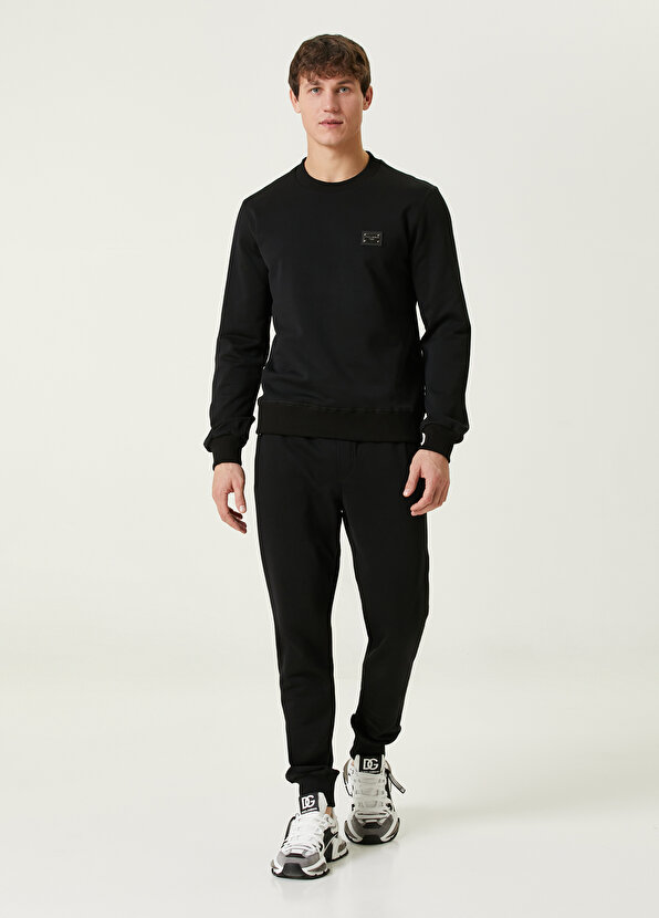 Черные узкие спортивные штаны Dolce&Gabbana