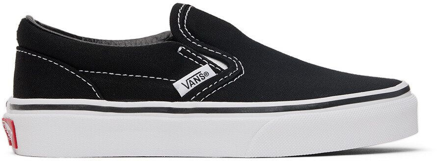 

Детские черные классические слипоны для маленьких детей Vans