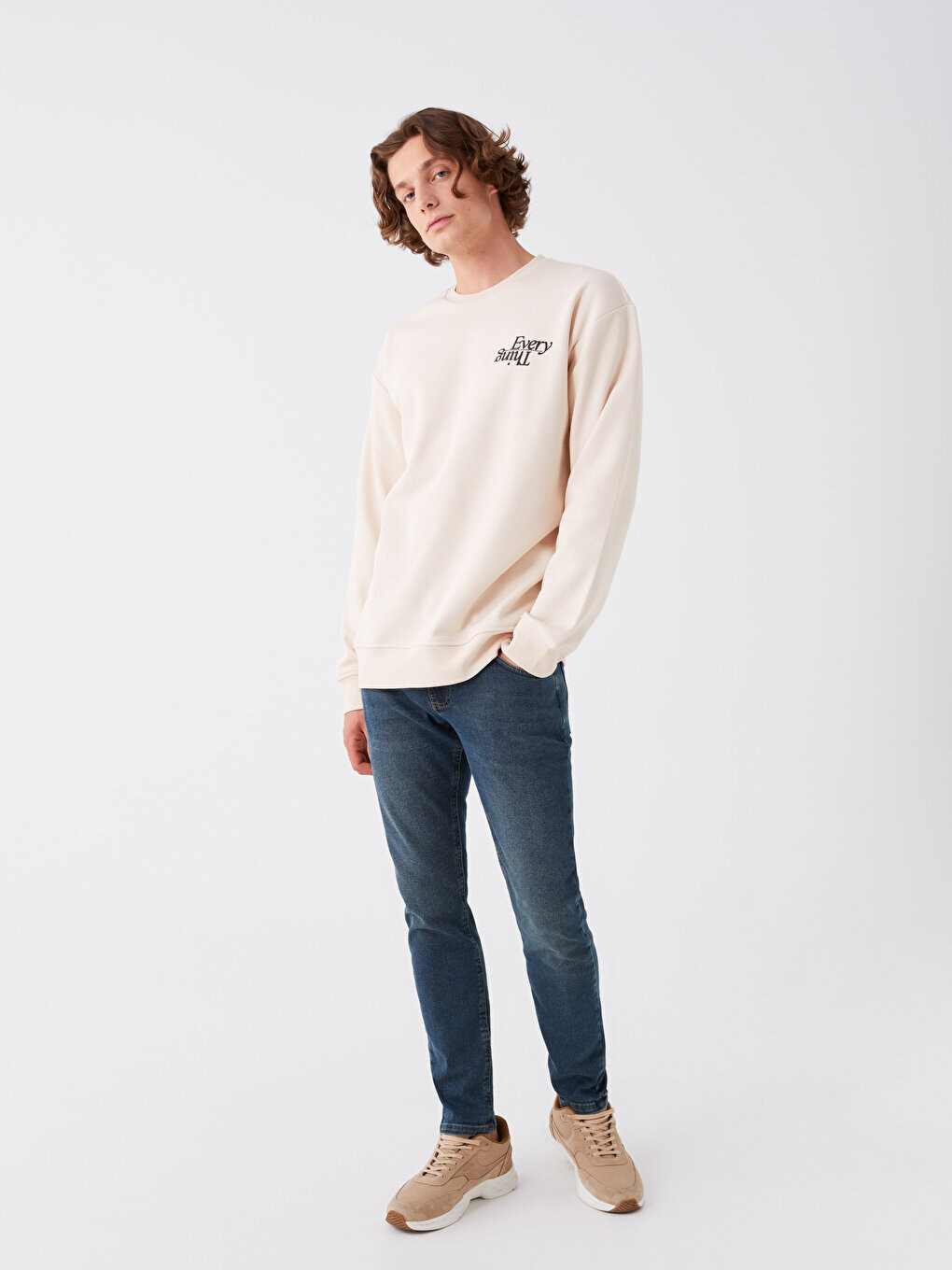 

Мужские джинсовые брюки 750 Slim Fit LCW Casual, зеленое родео, Зеленый