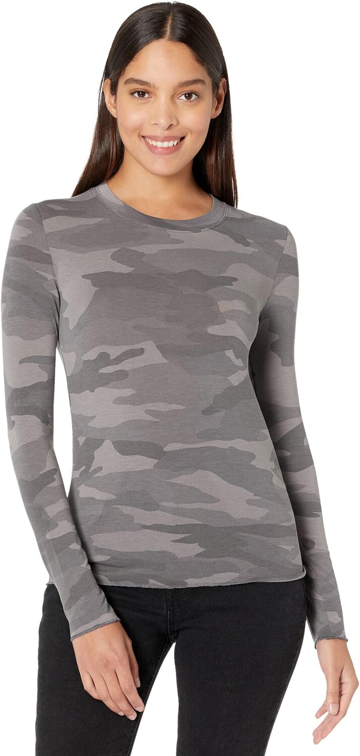 

Футболка из джерси с длинными рукавами Splendid, цвет Lead Camo