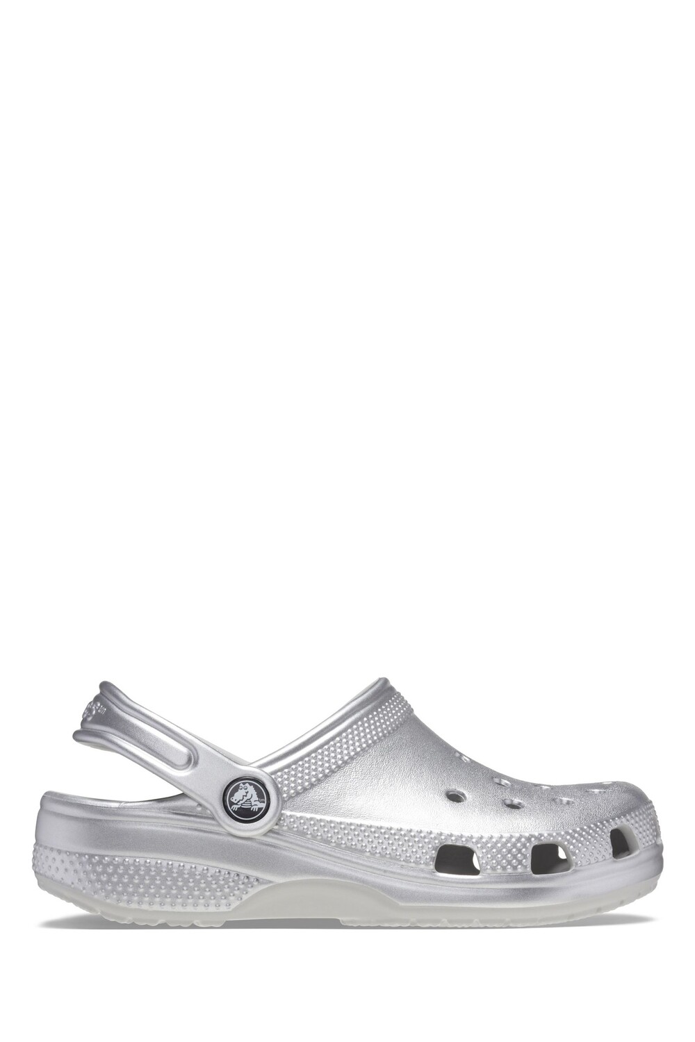

Детские сабо Silver Toddler Classic Crocs, серебряный