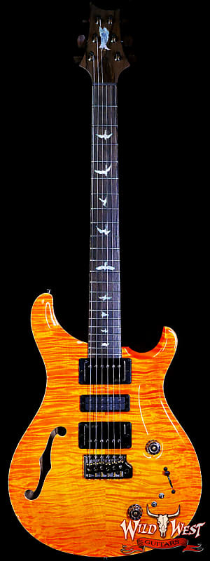 Электрогитара Paul Reed Smith PRS Private Stock PS#10083 Limited Edition Special Semi-Hollow Black Limba Back & Neck Ziricote Board Citrus Glow