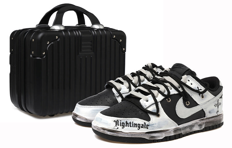 

Кеды Nike Dunk Low Skate, черный / белый / серебристый