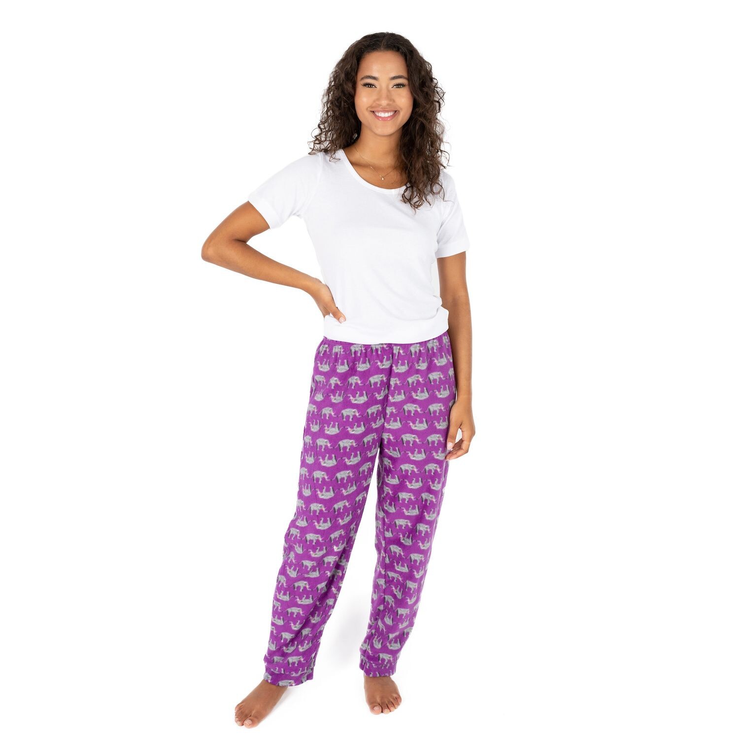 

Женские флисовые брюки Leveret Purple Elephant Leveret