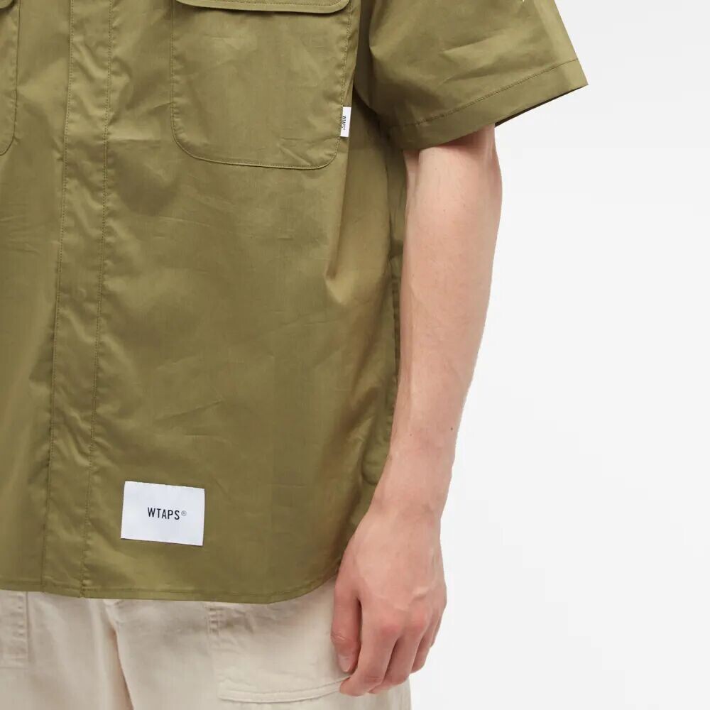 

Wtaps 18 Рубашка с коротким рукавом с принтом, зеленый