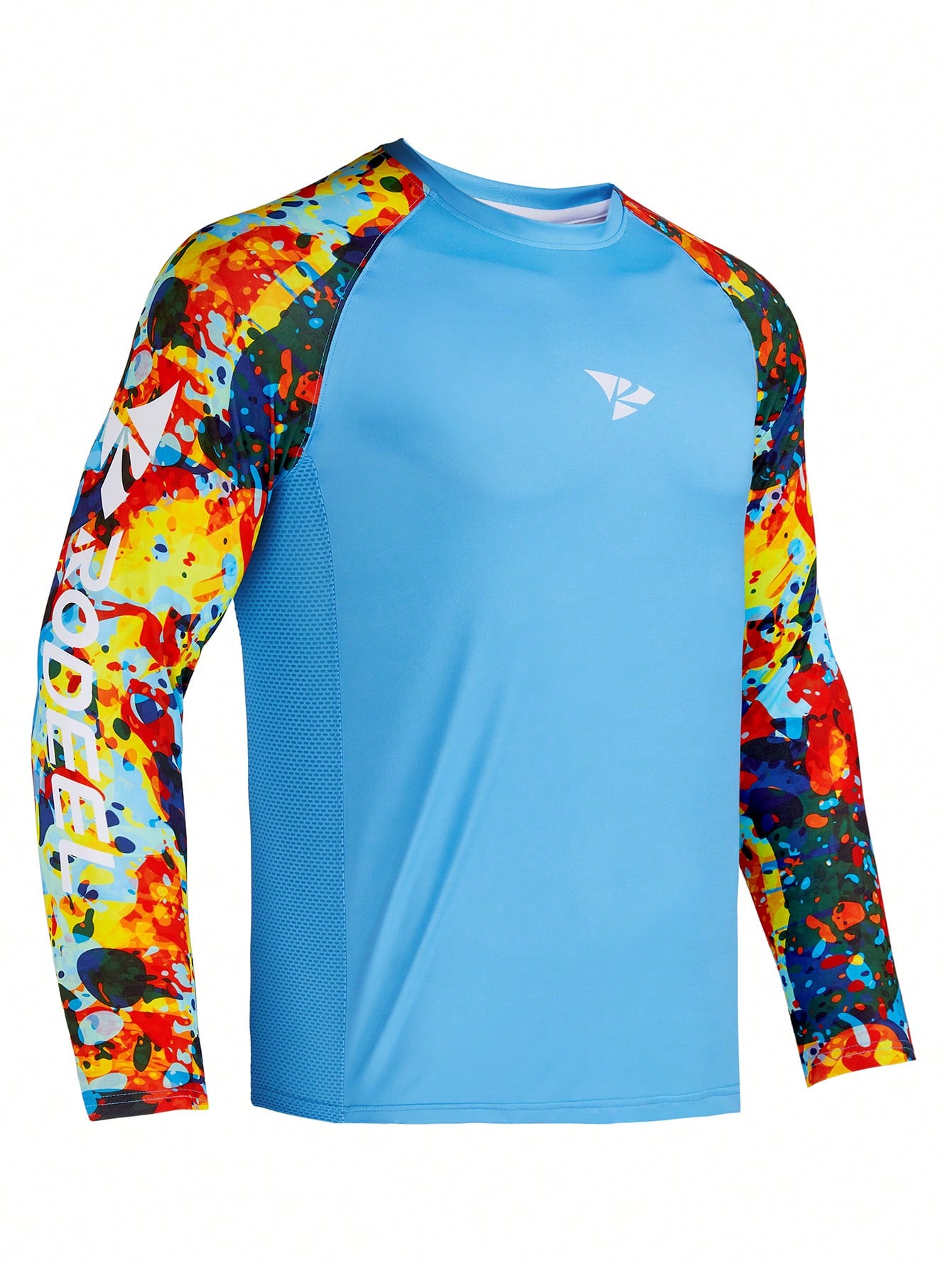 RODEEL Мужская рубашка с защитой от солнца, голубые одежда daiwa футболка для рыбалки мужская дышащая быстросохнущая одежда для рыбалки daiwa летняя спортивная рубашка с коротким рукавом футбо