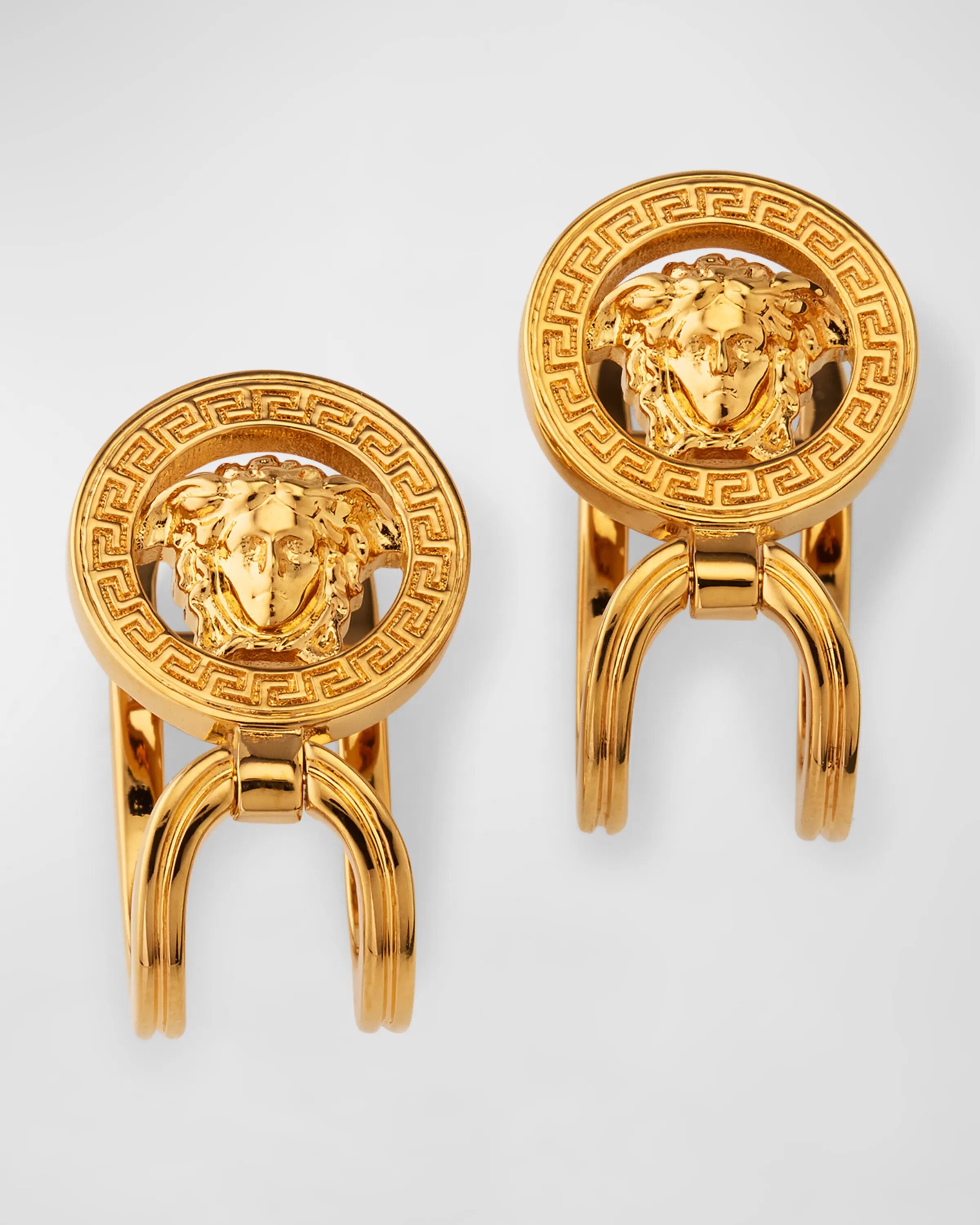 

Серьги Медуза 95 из латуни, цвет Versace Gold