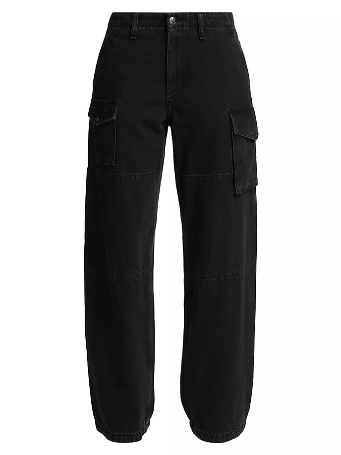 Полулегкие джинсы-карго Nora со средней посадкой Rag & Bone, цвет roya